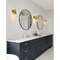 Z-Lite Sutton Wall Sconce, 1-Light, 6 In.W x 7 In.L x 10.25 In.H, Brushed Gold/Clear 7502-1S-BG - alternate 4
